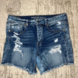 American Eagle Tomgirl Distressed Denim Shorts